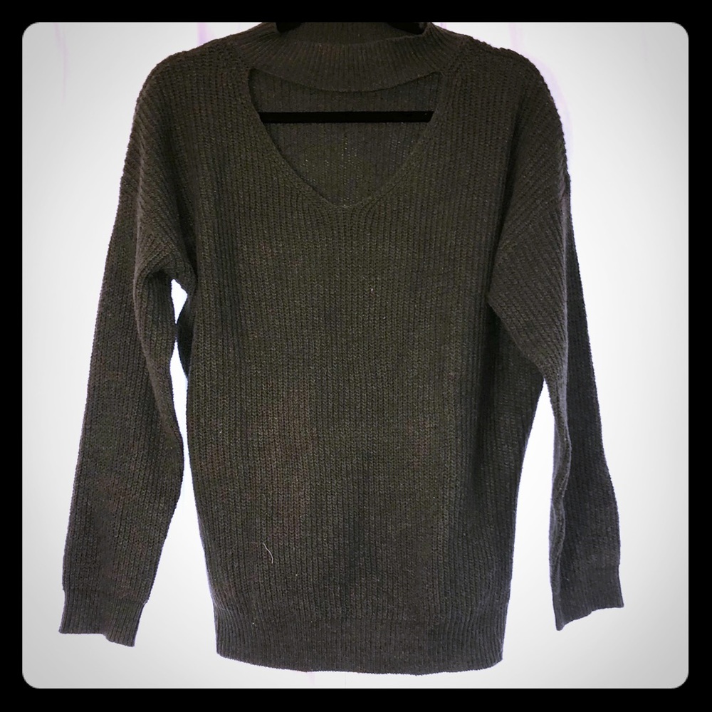 Woven Heart | Olive Green Sweater | Large